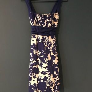Blue/White Floral Dress